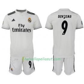 Jalkapallo Pelipaidat Real Madrid BENZEMA 9 Lasten Kotipaita 2018-2019 Lyhythihainen